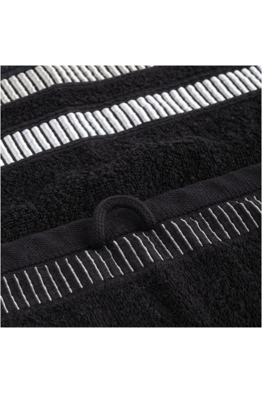Serviette De Bain - Alicante - Black - 50x90cm