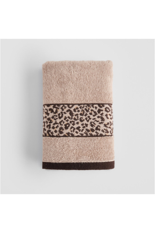 Serviette De Bain Décorative - Savanna - Dark Beige - 50x90cm