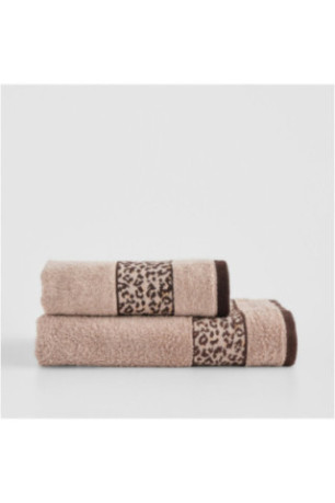 Serviette De Bain Décorative - Savanna - Dark Beige - 50x90cm