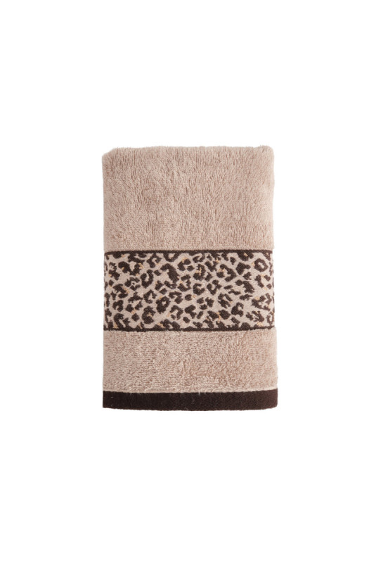 Serviette De Bain Décorative - Savanna - Dark Beige - 50x90cm