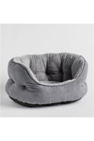 Lit Pour Animaux De Compagnie - Fluffy - Grey - 46.5x52x25cm