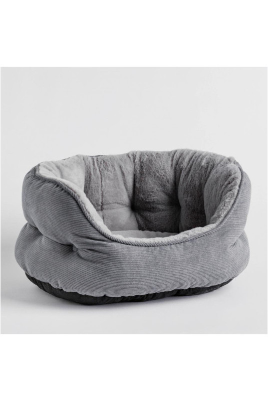 Lit Pour Animaux De Compagnie - Fluffy - Grey - 46.5x52x25cm