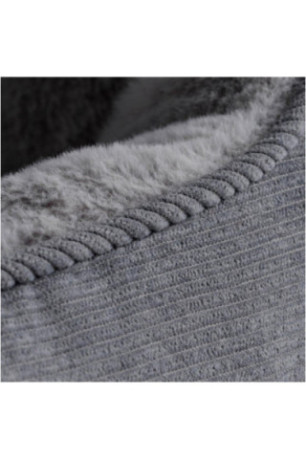 Lit Pour Animaux De Compagnie - Fluffy - Grey - 46.5x52x25cm