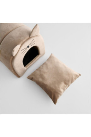 Lit Pour Animaux De Compagnie - Marico - Beige - 37x37x37cm