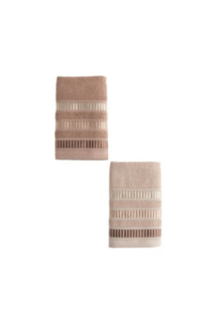 Ensemble De Serviettes De Bain - Alicante - Beige - 30x50cm