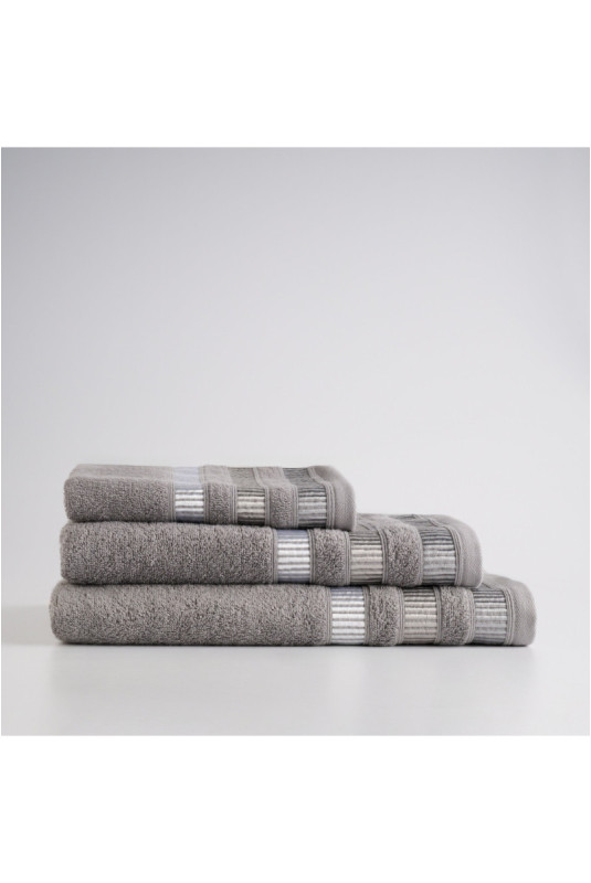 Serviette De Bain - Alicante - Grey - 100x150cm