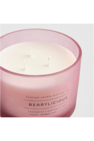 Bougie Parfumée - Optica - Light Pink - H: 9cm dia: 12cm