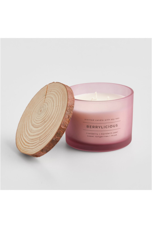 Bougie Parfumée - Optica - Light Pink - H: 9cm dia: 12cm