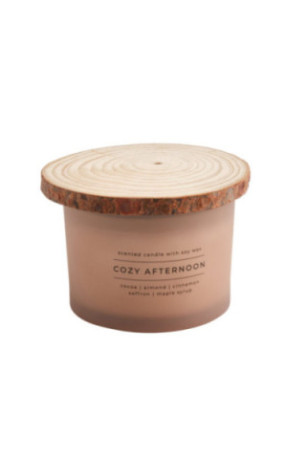 Bougie Parfumée - Optica - Dark Beige - H: 9cm dia: 12cm