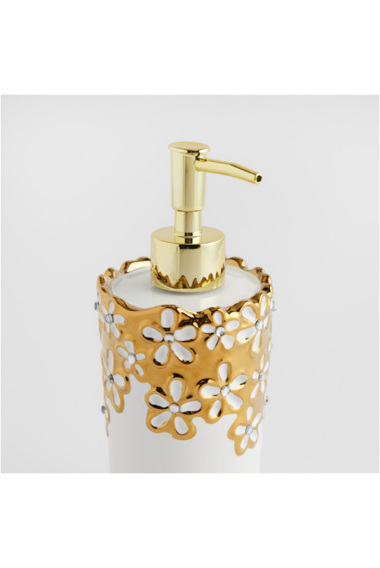 Distributeur - Flossaline Dozownik - Gold - H: 19.2cm dia: 8.4cm Contenance: 350ml