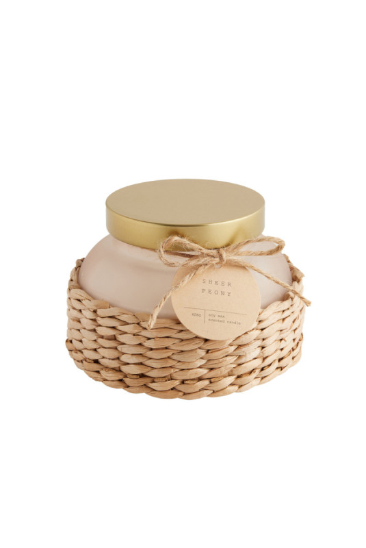 Bougie Parfumée - Pajia - Light Beige - H: 10cm dia: 13cm
