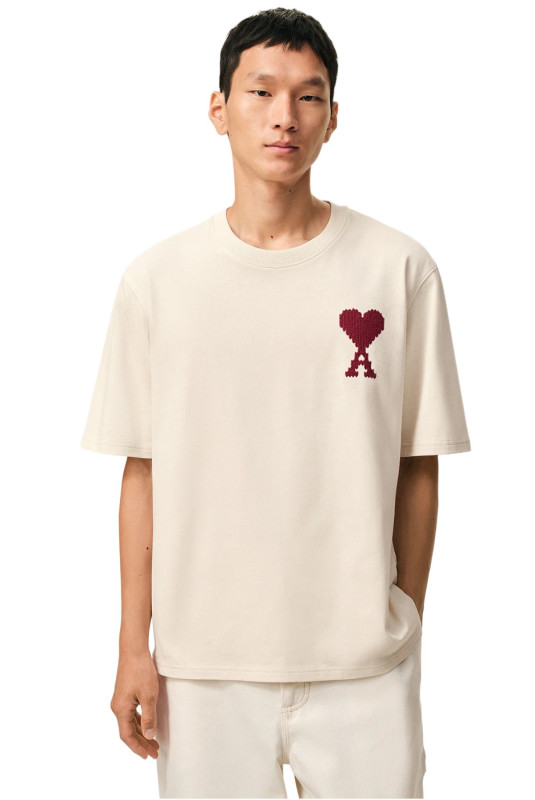 T-shirt Soleil Rouge MC Ami paris
