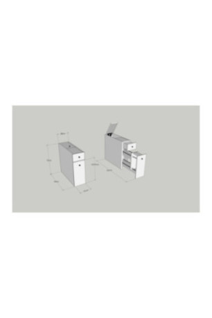 Armoire de toilette - Blanc