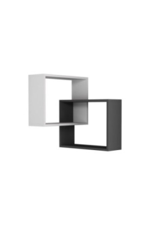 Étagère murale - Anthracite blanc