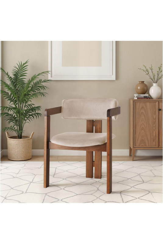 Chaise - Beige noyer
