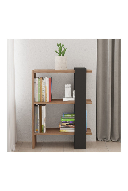 Bibliothèque - Chêne anthracite