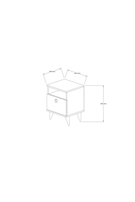 Table de nuit - Blanc