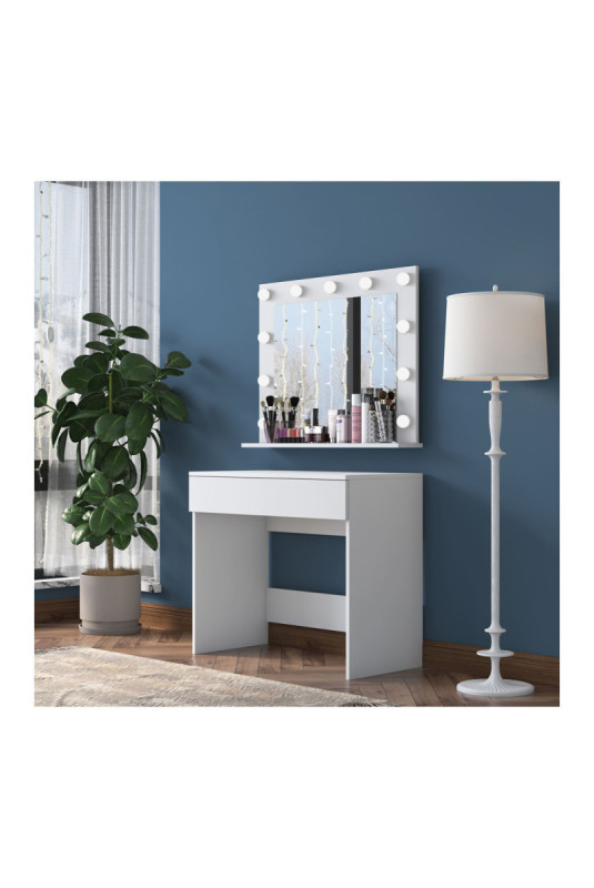 Table de maquillage - Blanc
