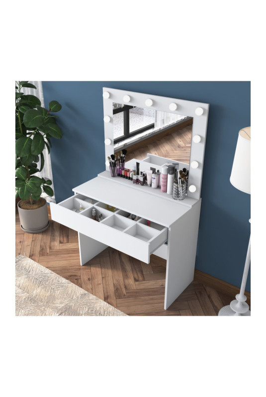Table de maquillage - Blanc