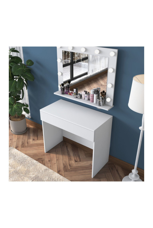 Table de maquillage - Blanc