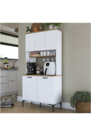 Armoire multifonctionnelle - Blanc noyer
