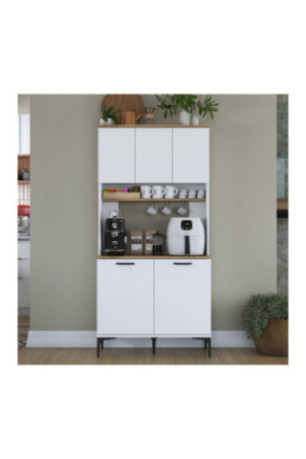 Armoire multifonctionnelle - Blanc noyer