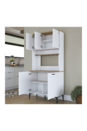 Armoire multifonctionnelle - Blanc noyer