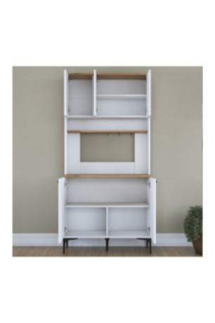 Armoire multifonctionnelle - Blanc noyer