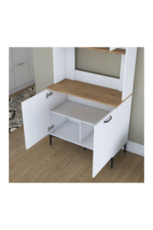 Armoire multifonctionnelle - Blanc noyer