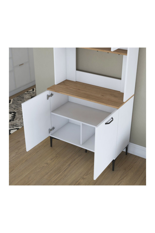 Armoire multifonctionnelle - Blanc noyer