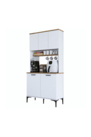 Armoire multifonctionnelle - Blanc noyer