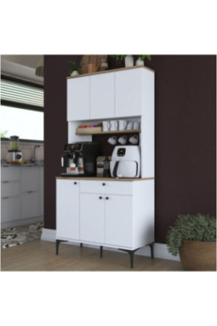 Armoire multifonctionnelle - Blanc noyer