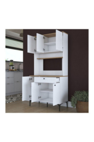 Armoire multifonctionnelle - Blanc noyer