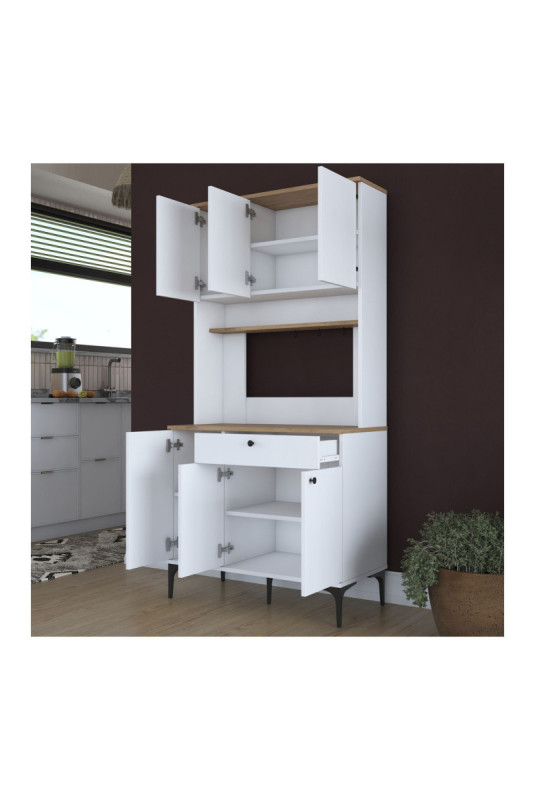 Armoire multifonctionnelle - Blanc noyer