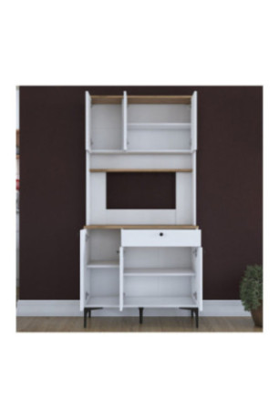 Armoire multifonctionnelle - Blanc noyer