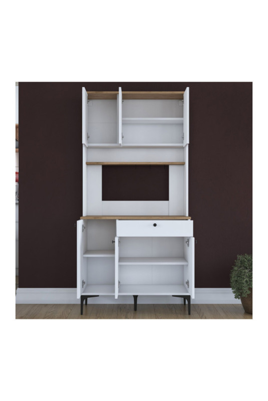 Armoire multifonctionnelle - Blanc noyer