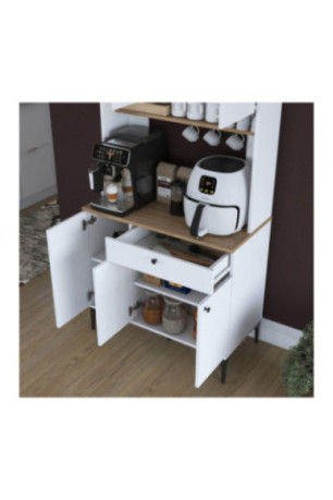 Armoire multifonctionnelle - Blanc noyer
