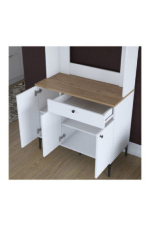 Armoire multifonctionnelle - Blanc noyer