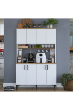 Armoire multifonctionnelle - Blanc noyer