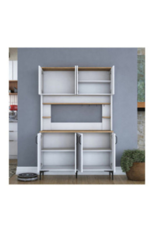 Armoire multifonctionnelle - Blanc noyer