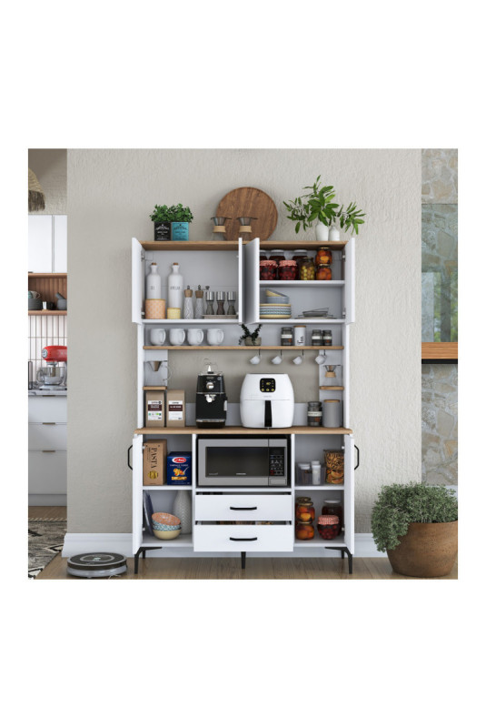 Armoire multifonctionnelle - Noyer blanc