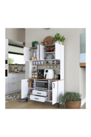Armoire multifonctionnelle - Noyer blanc