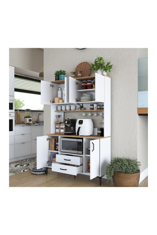 Armoire multifonctionnelle - Noyer blanc