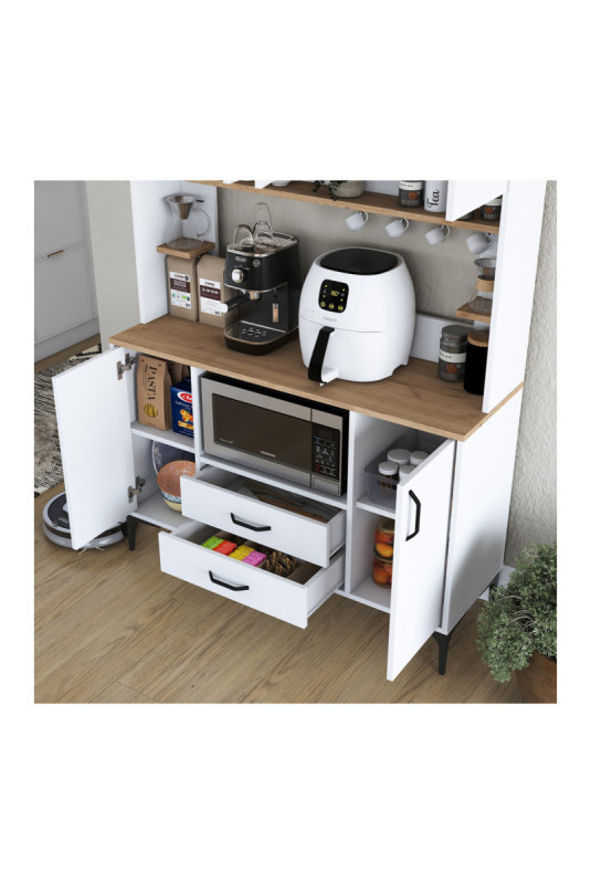 Armoire multifonctionnelle - Noyer blanc