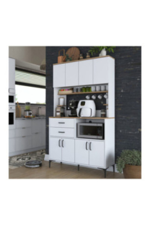 Armoire multifonctionnelle - Blanc noyer