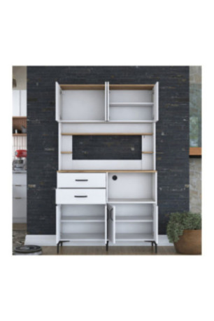Armoire multifonctionnelle - Blanc noyer