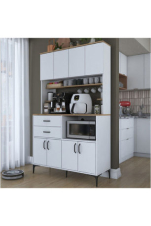 Armoire multifonctionnelle - Blanc noyer