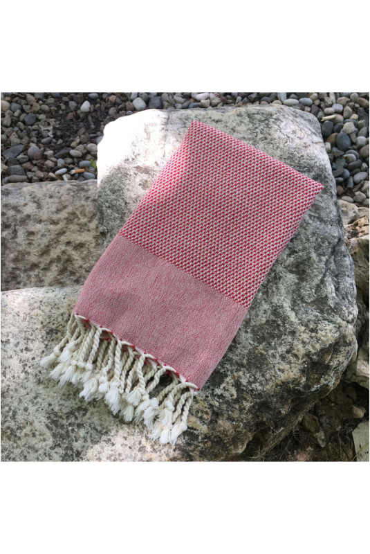Fouta - Rouge - 60x110cm