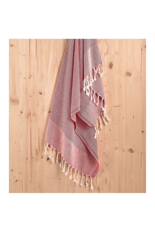 Fouta - Rouge - 60x110cm
