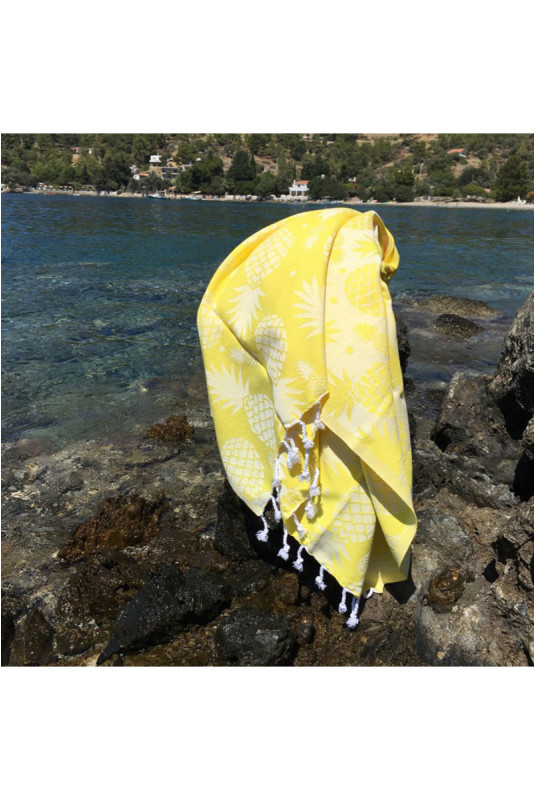 Fouta - Jaune - 100x180cm